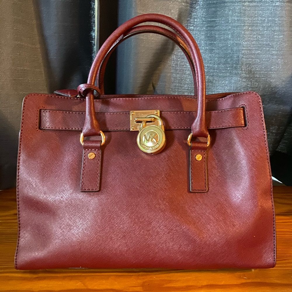 Michael Kors Satchel style Maroon purse